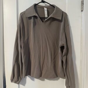 lululemon Softstreme Pique Oversized Long-Sleeve Polo Shirt